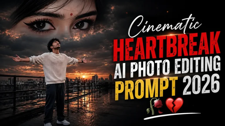 Cinematic Heartbreak AI Photo Editing Prompt 2026