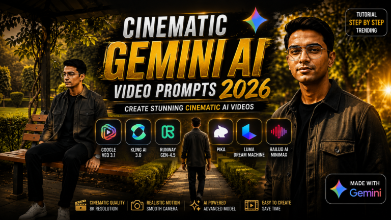 Cinematic Gemini AI Video Prompts 2026 | Best Prompts