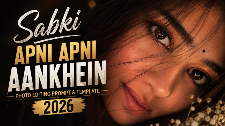 Sabki Apni Apni Aankhein Photo Editing Prompt & Template 2026