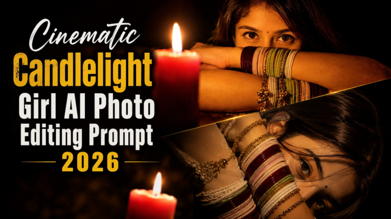 Cinematic Candlelight Girl AI Photo Editing Prompt 2026