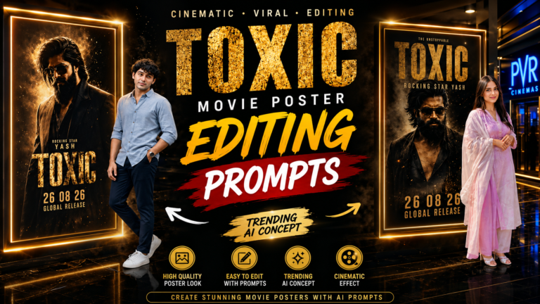 Cinematic Viral Toxic Movie Poster Editing Prompts 2026