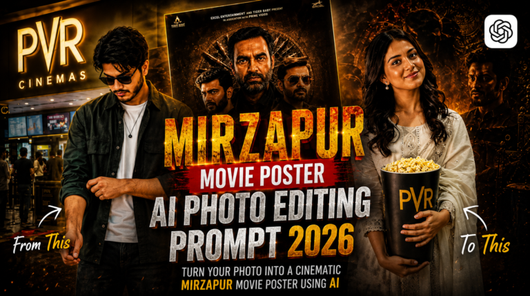 Mirzapur Movie Poster AI Photo Editing Prompt 2026
