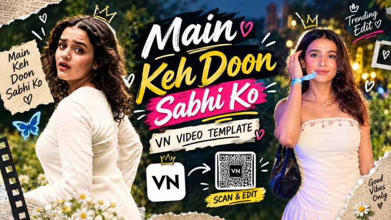 Latest Main Keh Doon Sabhi Ko VN Video Template